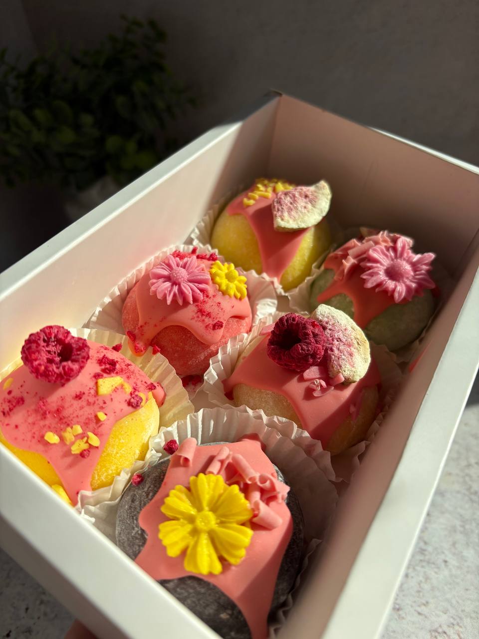 Pink birthday cake